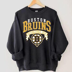 Boston Hockey Sweatshirt, Vintage Style Boston Hockey Crewneck, Retro Boston Hoc